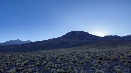 landscape in a cold desert - Atacamma Chile