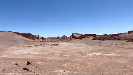Landscape with sky and clouds in Atacama Dessert