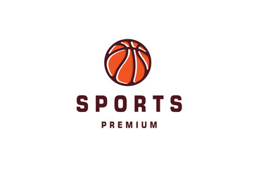 Vector basketball sport logo design template