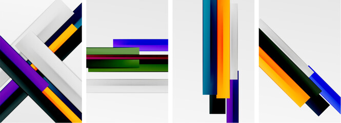 Stripes and lines poster abstract backgrounds. Vector illustration For Wallpaper, Banner, Background, Card, Book Illustration, landing page