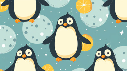 Obraz premium Penguin Pattern