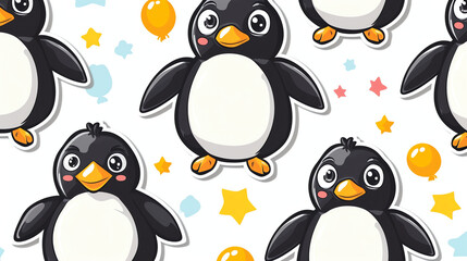 Fototapeta premium Penguin Pattern