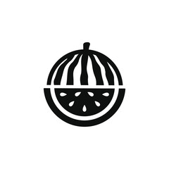 Watermelon icon isolated on transparent background