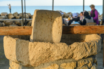 An old stone mill near a restaurant in Cyprus 2