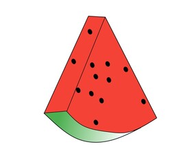 watermelon on a white