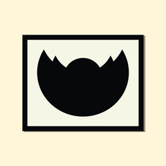 square framed poster dark lotus flowers minimalist balck abstract creative style, Hand drawn for wallpaper wall decor fabric postcard cover template banner