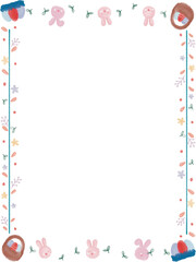 frame with easter