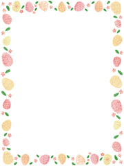 frame of easter eggs 