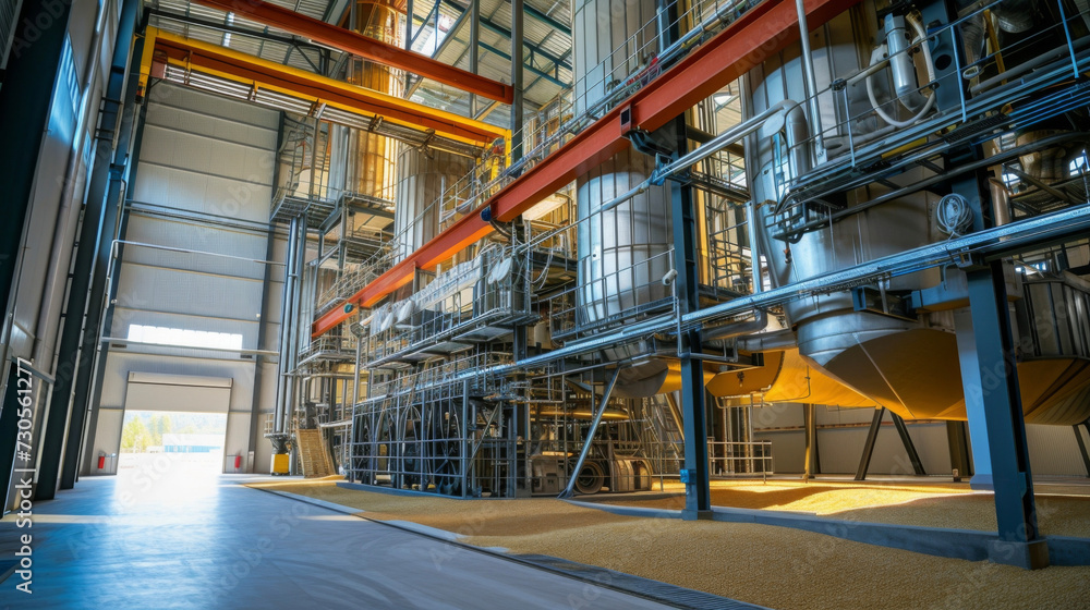 Poster large stateoftheart drying and cooling systems in operation ensuring the grain is properly condition