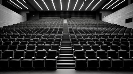 Fototapeta premium Empty lecture hall auditorium in a university.