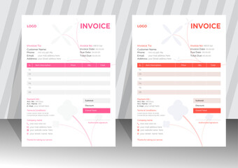 Creative Modern invoice design template