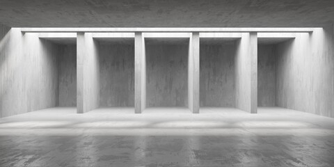 Obraz premium Abstract architecture interior background. Modern concrete room