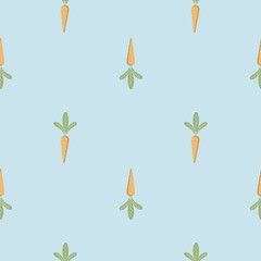 Seamless pattern with carrots