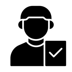 Voter glyph icon