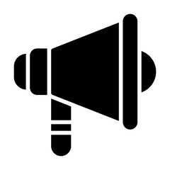 Megaphone glyph icon