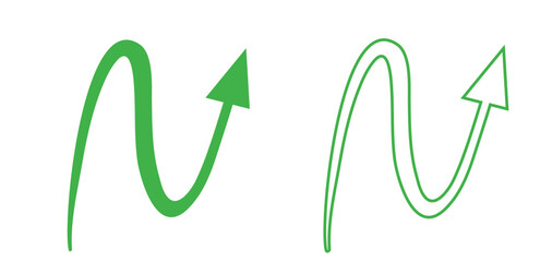 green arrow pointing up grow business financial profit graph - obrazy, fototapety, plakaty