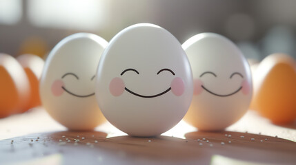 smiled egg