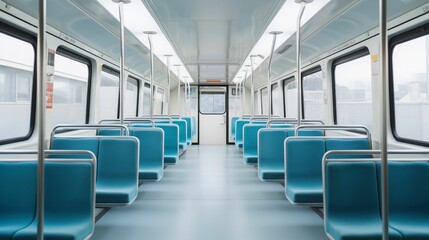 Image of interior of an empty bus.