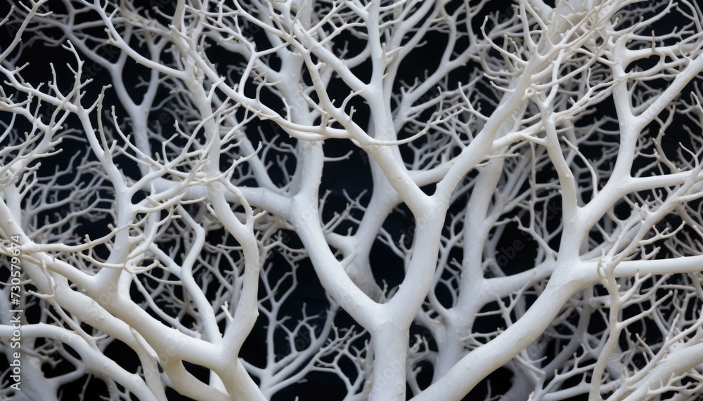 Poster a close up of a tree with no leaves. generative ai.