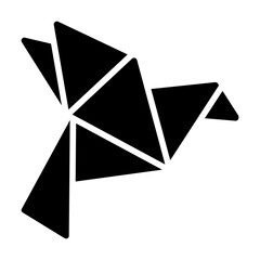 Origami glyph icon