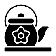 Obraz premium Japanese Tea glyph icon
