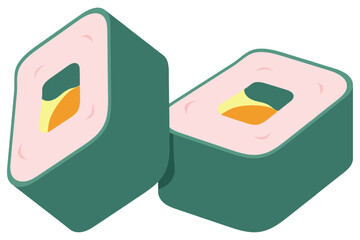 Sushi Hand Drawn Spring Sticker Design