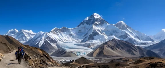 Papier Peint photo autocollant Everest Panoramic view of Mount Everest from Kala Patthar, Everest Region, Nepal