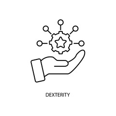 dexterity concept line icon. Simple element illustration. dexterity concept outline symbol design.