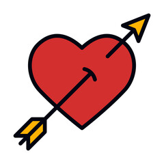 Cupid filled line icon