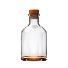 Flask with a Collapsible Shot Bottle isolated on transparent background