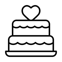 Cake line icon