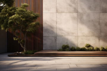 Commercial Building Fascia Logo And Signage Mockup The Exterior Wall Of A Contemporary Commercial Style Building With Aluminium Metal Composite Panels And Glass Windows For Logo And Sign Board Mockup 