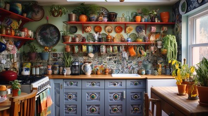 Artistic Bohemian Kitchen: Eclectic Decor for a Vibrant Culinary Experience