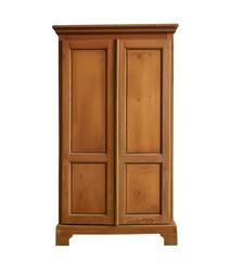 Wooden wardrobe, baroque wooden cabinet, die cut PNG file transparent.