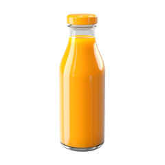 Juice bottle isolated on transparent background