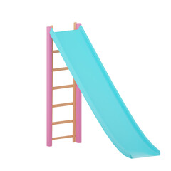 Artistic 3D Illustration - Playground Slide
