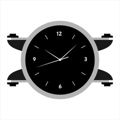 Vector Set of Office Wall Clocks of various shapes Design Template Isolated on White background. Dial with Roman numerals. Wall Clock Mock-up for Branding and Advertising Isolated. Watch Face Design