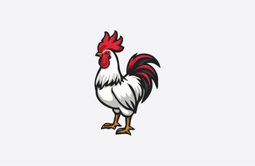 rooster vector design illustration