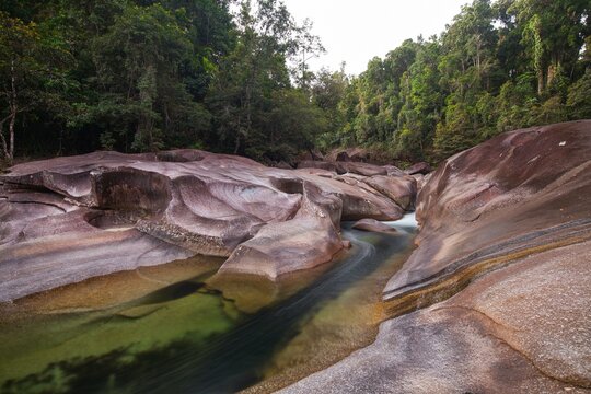 Babinda Boulders at Devil's Pool Lookout in Australia, Queensland