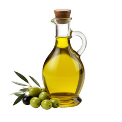 Olive Oil bottle isolated on transparent background