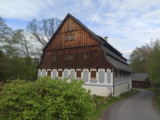 Hamr on the Lake/Hamr na Jezeře, Czech Republic - May 11, 2023: The paper mill dates from 1655