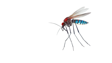 World malaria day isolated on transparent background, Generative ai.