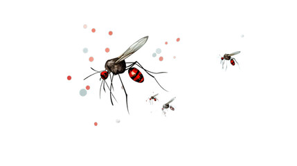 World malaria day isolated on transparent background, Generative ai.