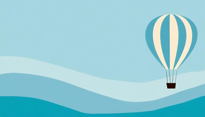 Hot air balloon in the sky