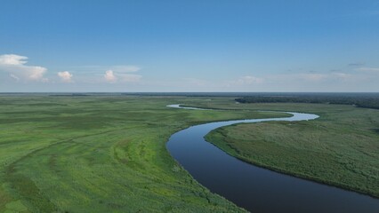 The Okavango river in Botswana, Africa