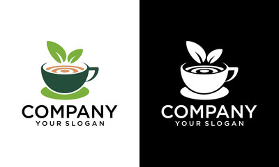 Creative Original Fresh Coffee and Tea Traditional Creative Idea Logo Concept
