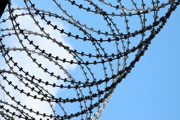 Secured Perimeter: Razor Wire Fence