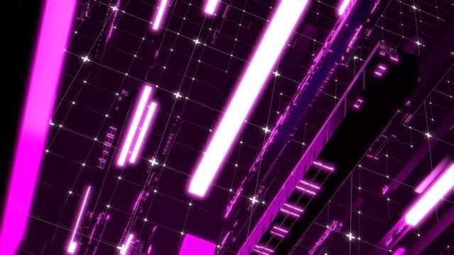 VJ キューブ サイバー SF インターネット 紫 [ループ対応] [別Verあり]