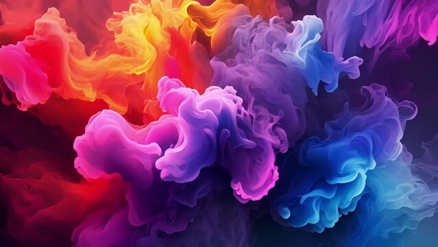 Vivid colors melt and fuse together creating a symphony of hues that is both captivating and enchanting.