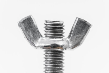 Flügelmutter auf Gewinde